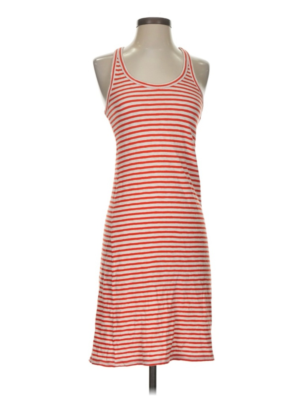 J. Crew Red & White Striped Racerback Tank
